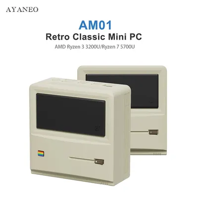 AYANEO AM01 Retro Mini PC AMD Ryzen 7 5700U 16GB DDR4 512GB SSD Windows 11 Wifi6 BT5.2 Portable