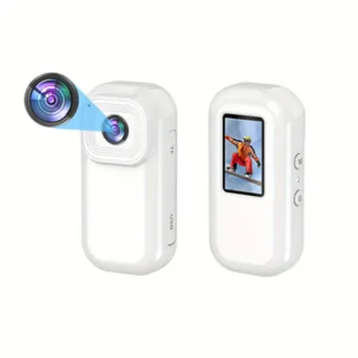 1080P HD Sports Camera, 120° Wide Angle, with Back Clip, Motion Detection, for Outdoor, Camping,