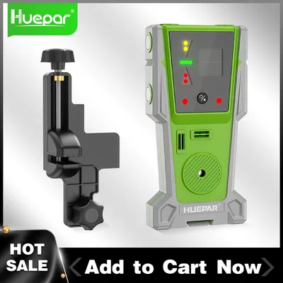 Huepar LR-8RG Laser Detector for Laser Level Digital Laser Receiver Pulse With LED Displays Magnet