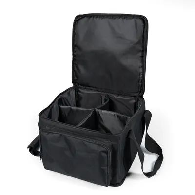 Fieryzeal Black 600D Waterproof Par Light Bag PVC 210D Lining Stage Lighting Bag for 20×14.5×14.5CM