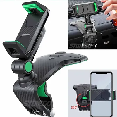 1PC/2PCS Universal Dashboard Car Phone Holder - Easy Clip Mount for GPS Display, Front Dashboard