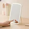 Portable Makeup Mirror With Led Light Touch Screen 3color Light Vanity Folding Dressing Mirror Light