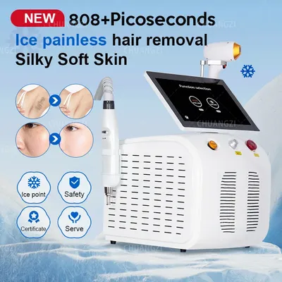 2in1 Diode Laser and Picosecond Laser 808 Diode Laser Hair Removal Depigmentation removal Tattoo