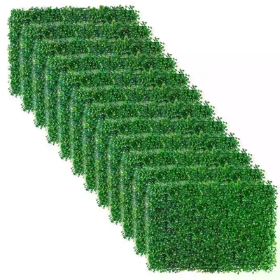 12 artificial boxwood hedgerows, plants, grass backgrounds, fences, privacy screens, grass walls,