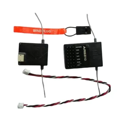 AR6210 DSMX 6 Channel Receiver RX Support DSM2 works with all JR Transmitter TX RC DSMX DSM2 DX6I