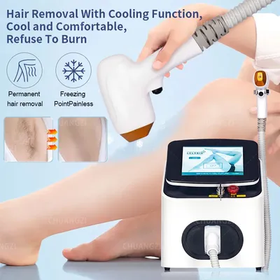 Hot selling Ice painless permanent 808nm or 3 wave with smart screen Professional diode laser hair