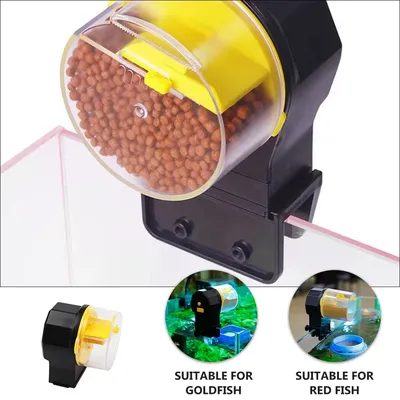 Automatic Goldfish Feeder for Tank Food Dispenser Aquarium Timing Feeding Intelligent Flake Electric