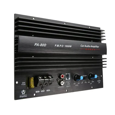 PA-80D 12V 1000W Amplifier Board Mono Car Audio Power Powerful Bass Subwoofers Amp For Vehicle