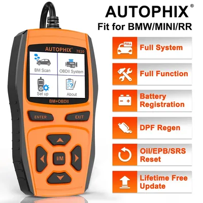 AUTOPHIX 7810 OBD2 Scanner Code Reader Battery Registration ABS SAS TPS EPB All Systems Diagnostic