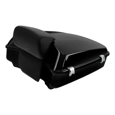 Motorcycle Chopped Trunk W/ Backrest For Harley Touring Tour Pak Road King Electra Street Glide FLHR