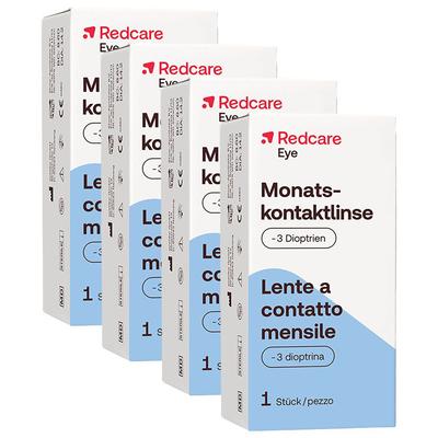 Redcare Monatslinse -3 4-er Set 4x1 St Kontaktlinsen Image