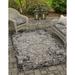 Unique Loom Outdoor Botanical Collection Area Rug - Manchester (4 1 x 6 1 Rectangle Light Gray/Black)