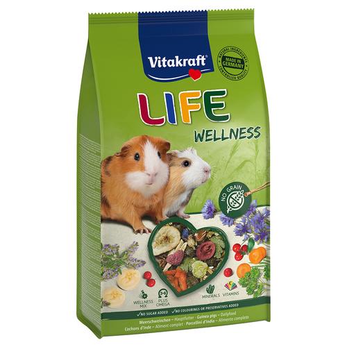 Sparpaket: 5x600g Vitakraft Life Wellness Meerschweinchen Kleintierfutter