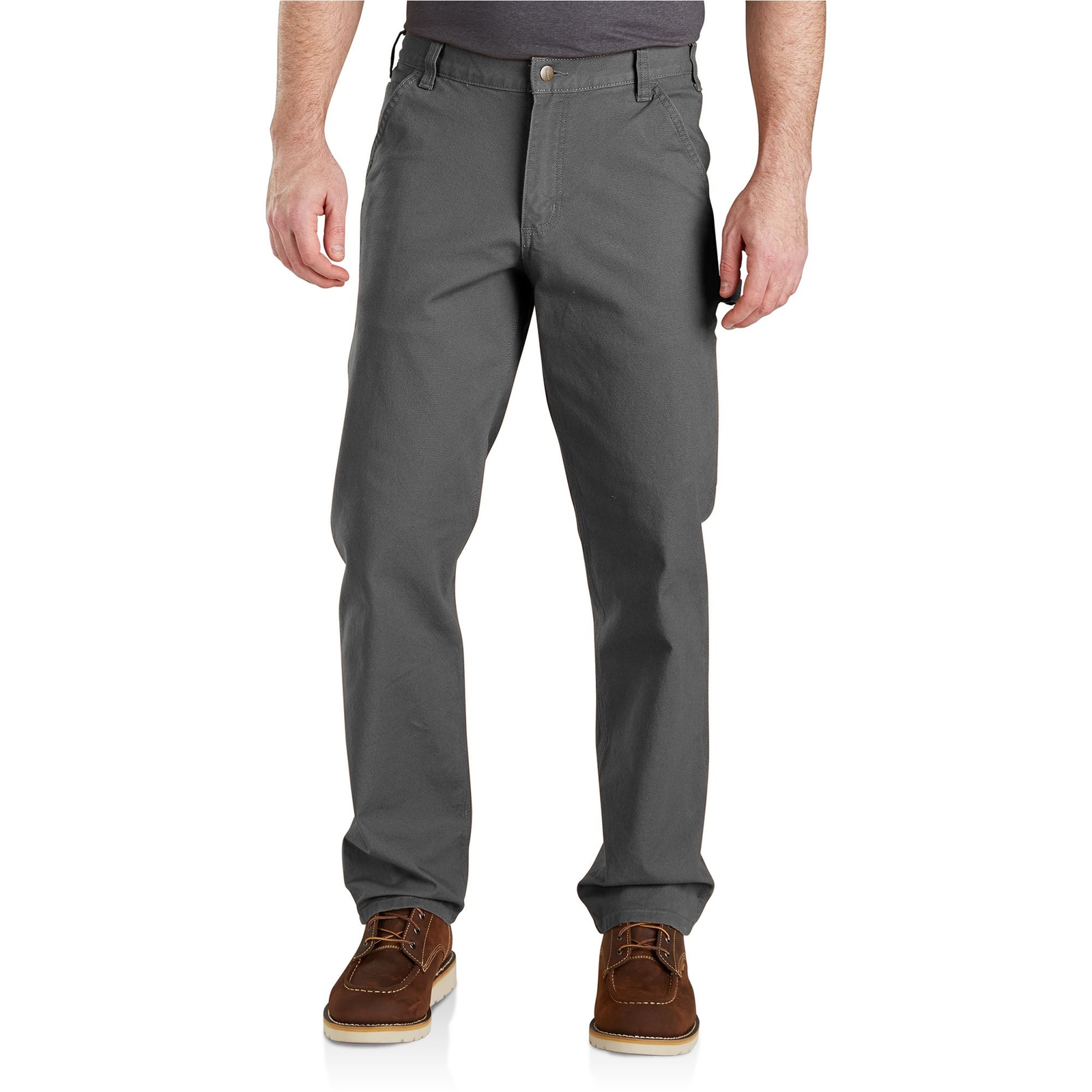 Carhartt Men's Relaxed Fit Duck Utility Pant (Size 44-32) Gravel, Cotton,Spandex