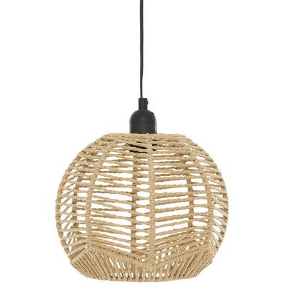 Hängelampe caren mit geflochtenem Lampenschirm, ø 24 cm Image