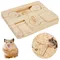 Jouet distributeur de nourriture en bois pour overd'inde, hamsters interactifs, accessoire pour