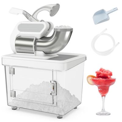 Costway 300W Commercial Ice Crusher with Dual Blades and Safety Switch-White