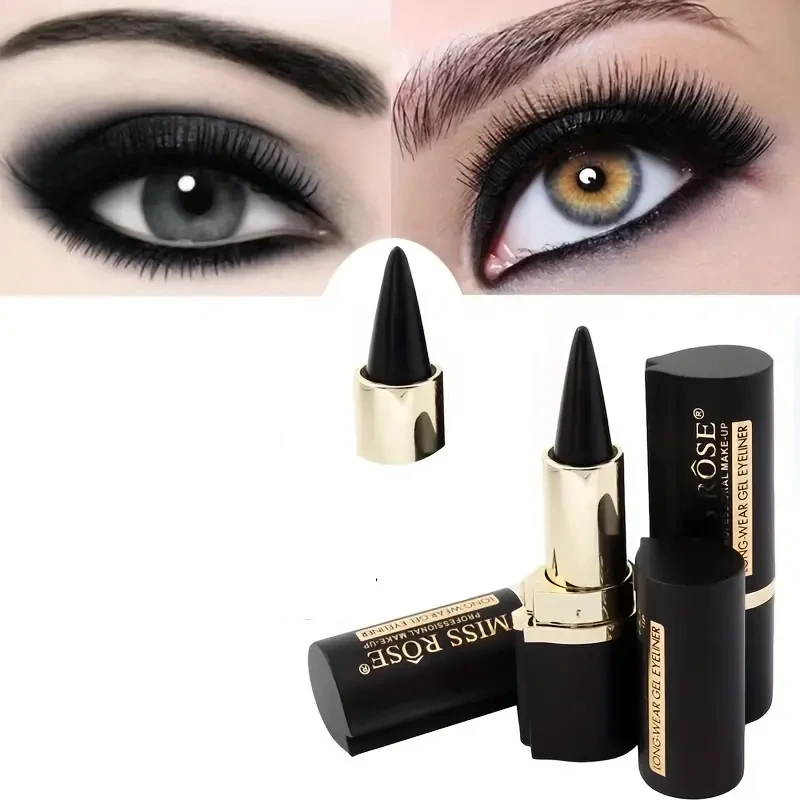 Eyeliner mit cremiger Textur, 1 Stück / 2 Stück, leicht färbender, schweißfester High-Pier-Stift, tägliches Make-up-Zubehör für Frauen und Gi Image