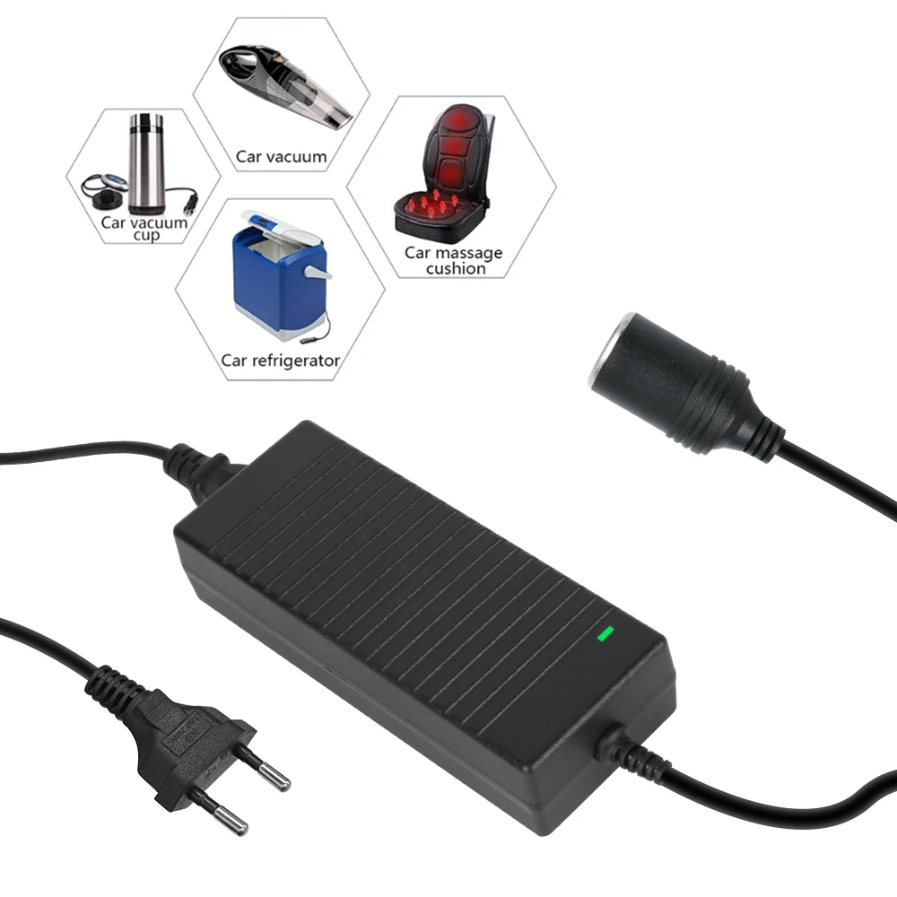 110 V/220 V auf 12 V 15 A Netzteil AC/DC Konvertieren EU US UK Stecker Versorgung Feuerzeug Zigarettenanzünder Konverter Image