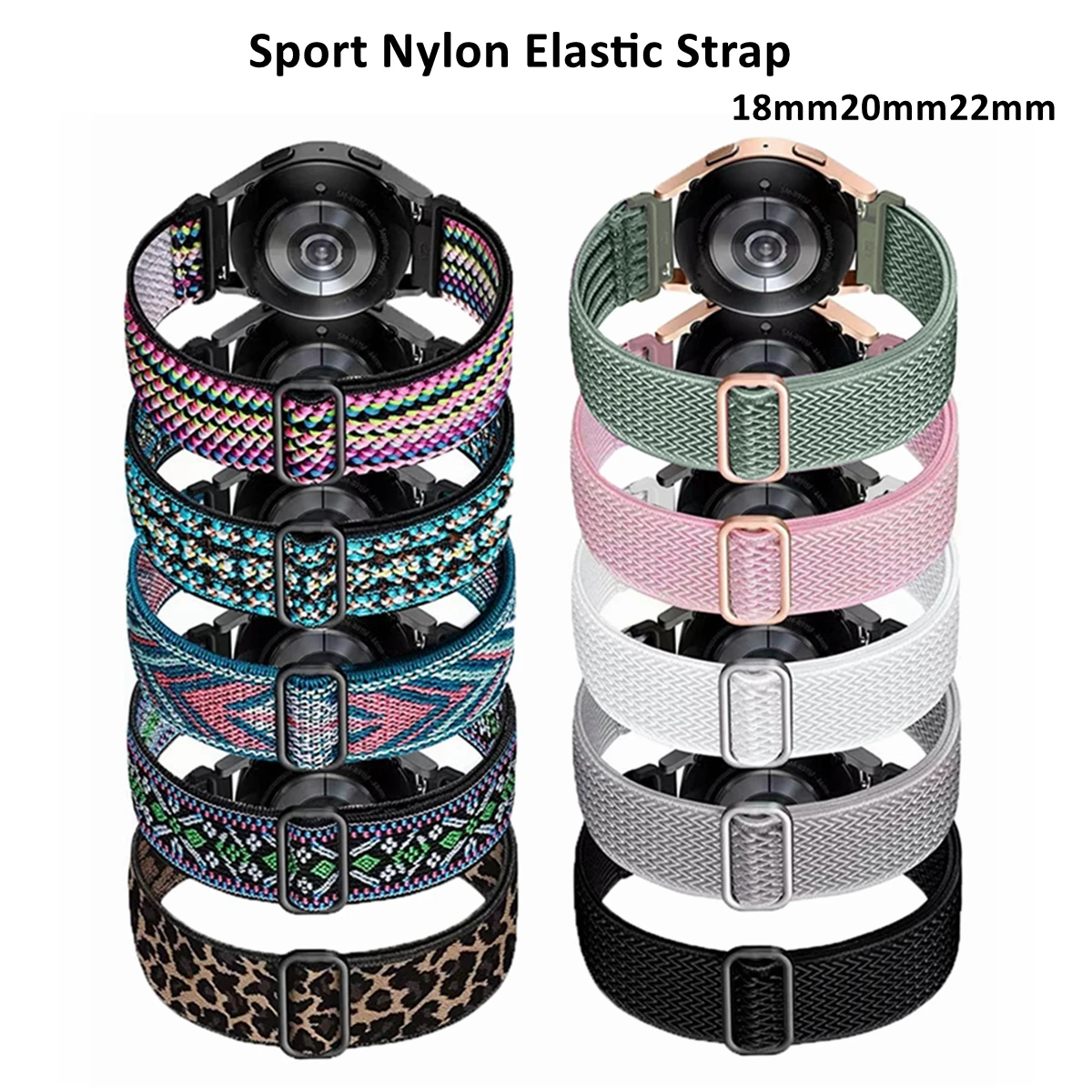 Gummiband für Garmin venu 2s/vivo active 4s/venu 3s/vivomove 3s Armband dehnbare Schlaufe für Garmin Fore runner 265s/255s Uhr Image