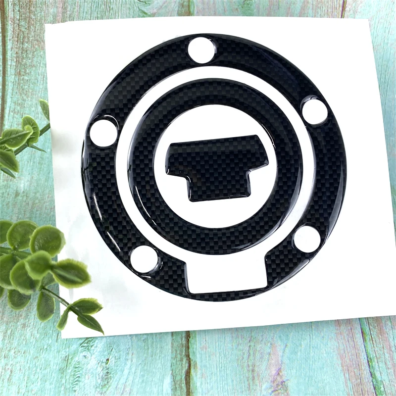 Carbon Fiber Motorrad Tankdeckel Pad Abdeckung Aufkleber Motorrad Kraftstoff Tank Aufkleber Tankdeckel Schutz Aufkleber für Yamaha YZF R1 R6 Image