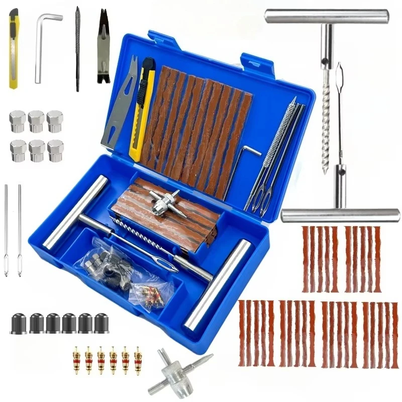 Neue Auto Reifen Reparatur Werkzeug Reifen Reparatur Kit Studding Werkzeug Set Auto Fahrrad Motorrad Reifen Reparatur Punktion Stecker Auto Zubehör Image