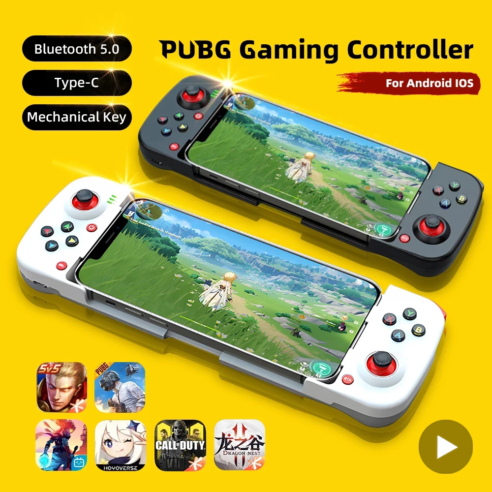 Handy Gamepad Für iPhone Android IOS Sony PS4 Schalter PC Steuerung Bluetooth Controller Trigger Pubg Mobile Game Pad Joystick Image