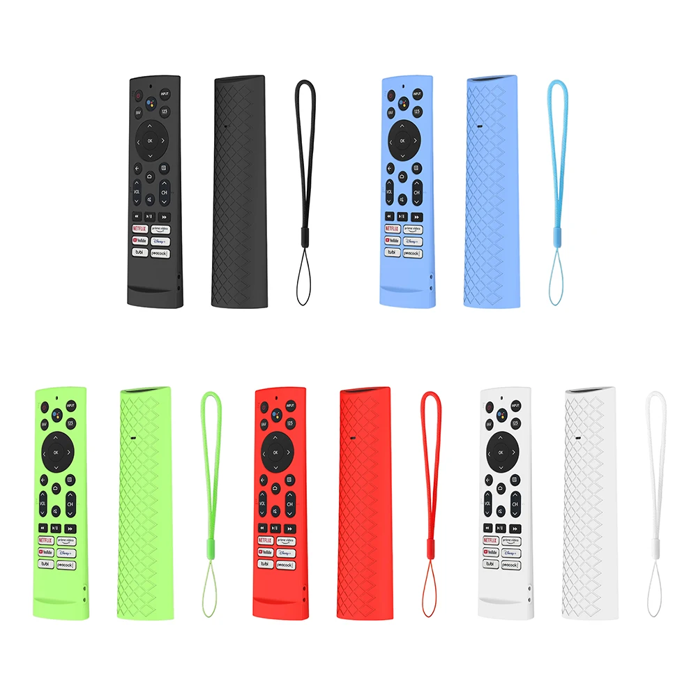 Silikons chutz hülle keine giftigen Abdeckungen für die Fernbedienung stoßfest leicht zu reinigen Anti-Verlust für hisense erf3f80h/zdb1210320 Image