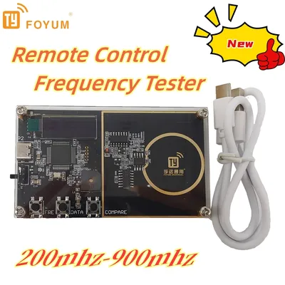 Universal Remote Control Tester RF Frequency Detector 200-900mhz Transmitter Data Compare RF Remote Detector Inspection Tools