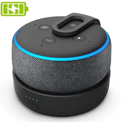 Top D3 Battery Base for Amazon Echo Dot 3rd Gen Alexa Speaker Docking Station 16Hrs Playing