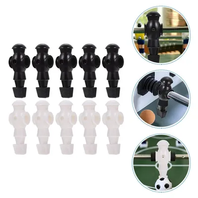 10 Pcs Football Machine Balilla Spare Parts Foosball Table Replacement Accessories Soccer Player