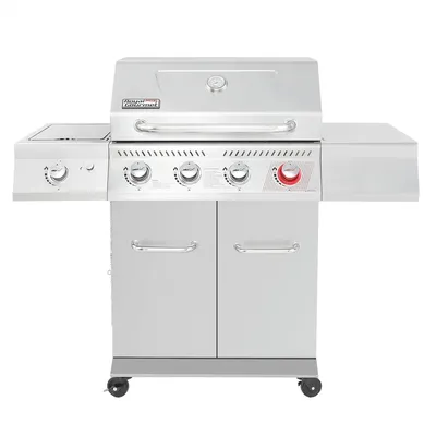 Royal Gourmet GA4402S Stainless Steel 4-Burner BBQ Propane Gas Grill, 54000 BTU Cabinet Style Gas