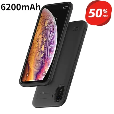 6200mAh Ultra Thin Battery Charger Case for IPhone 6 7 8 Plus Battery Case for IPhone X XS Max XR