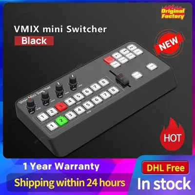 Top Video Vmix Mini Switcher Control Panel MIDI2.0 Video Recording Switchboard for OBS Ins TV