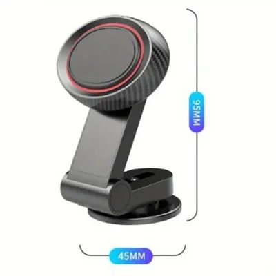 360° magnetic cell phone holder, support arm and chassis can be folded, magnetic, strong adsorption,