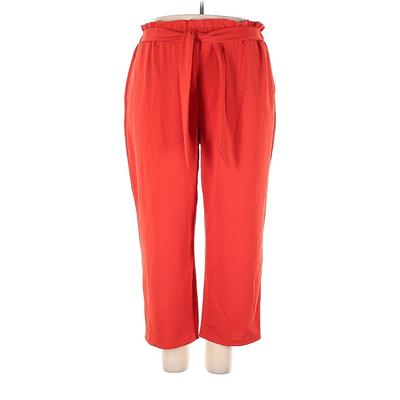 Ashley Stewart Casual Pants - High Rise: Red Bottoms - Women's Size 22 Plus