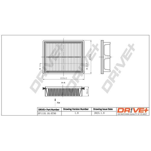 Drive+ Luftfilter für MAZDA PEHH-13-3A09A PEHH-13-3A0 DP1110.10.0790