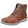 Winterboots RIEKER, Herren, Gr. 42, braun, Nubuklederimitat, sportlich, Schuhe, mit komfortabler Rieker TEX-Ausstattung, Freizeitschuh, Schnürschuh