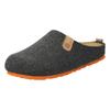 Pantoffel ROHDE "NAPOLI-H", Herren, Gr. 45, grau (anthrazit, meliert), Filz, klassisch, Schuhe, Clog, Hausschuh, Homeslipper mit herausnehmbarer Innensohle