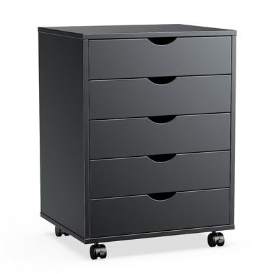 TEMU Mobile Wooden Storage Cabinets: Rolling Room Organizer And Wood Organization Furniture For Office With Wheels