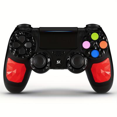 TEMU Controller For Ps4, Controller For 6-axis With High-performance Double Virbration, Motion Control, Usb Charging Cable, Black