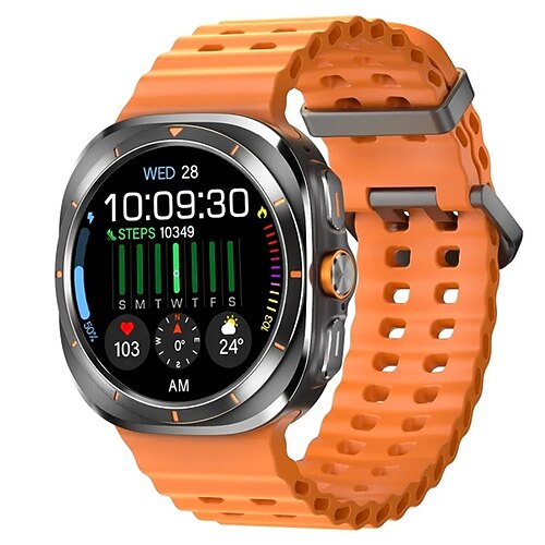 W7 AMOLED Smart Watch Ultra 7 AI Dail 3D-Menü SOS-Kompass Männer Frauen Bluetooth-Anruf kabelloses Laden Sport-Smartwatch Image
