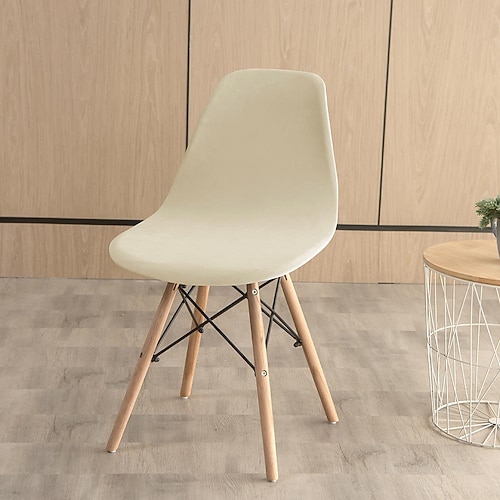 Samt-Esszimmerstuhlbezüge luxuriöse weiche Schonbezüge schützen Ihre Stühle in Burgunderrot und verleihen Ihrem Esszimmerdekor Eleganz und Komfort Image