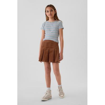 Gap Girls Brown Corduroy Pleated Skirt (4-13yrs) - Brown