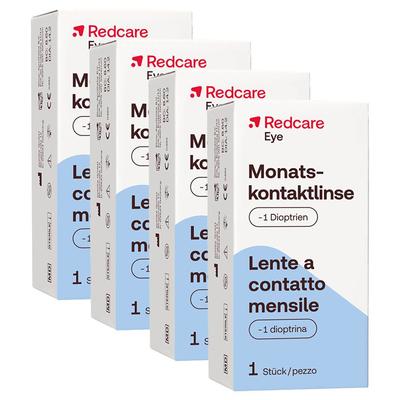 Redcare Monatslinse -1 4-er Set 4x1 St Kontaktlinsen Image