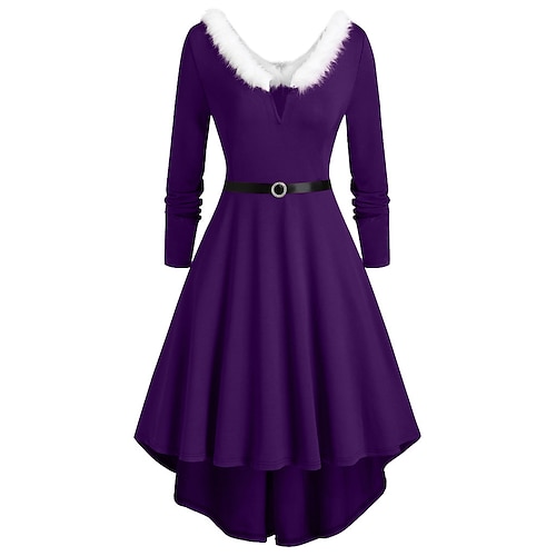 Costume de père noël Carnaval Robe Robe de Noël Noël Tenue Quotidienne Adulte Femmes Noël Noël Costume de carnaval facile Se déguiser