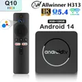 Android14 TV Box Q10 Allwinner H313 supporta 2.4G e 5G Dual Wifi 8K 64G 128G Rom Set Top Box lettore multimediale TV Box Voice Set Top Box