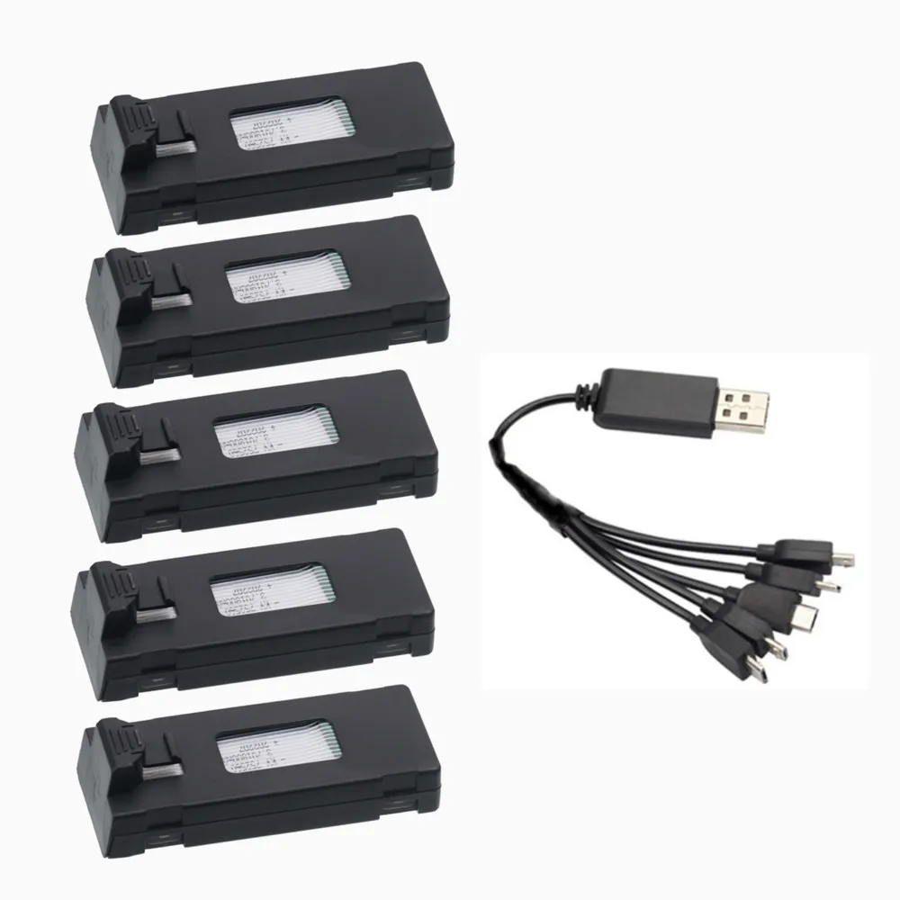 Batteria e caricabatterie Lipo 3.7V 1800mah per E88 E88PRO E99 Ls-E525 E525 PRO Mini Drone RC Quadcopter pezzi di ricambio batteria drone e88