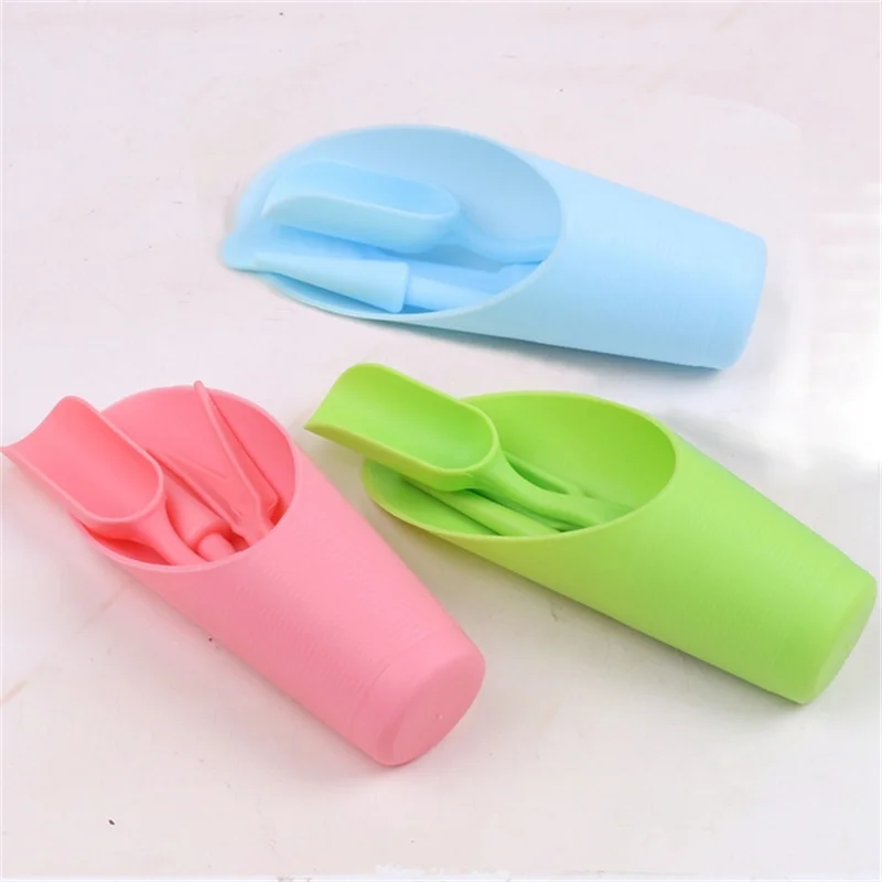 1/4PCS Rosa Garten Pflanzer Kit Aussaat Schaufel Scoop Eimer Löffel Sukkulenten Sämlinge Werkzeug Bonsai Dünger Bohren gerät Image