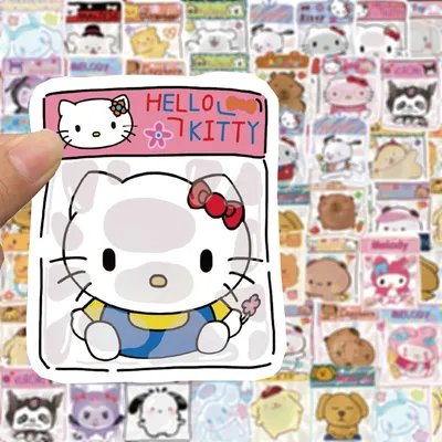 10/30/60pcs kawaii sanrio Prise Cartoon Aufkleber DIY Skateboard Laptop Notebook Kühlschrank Image